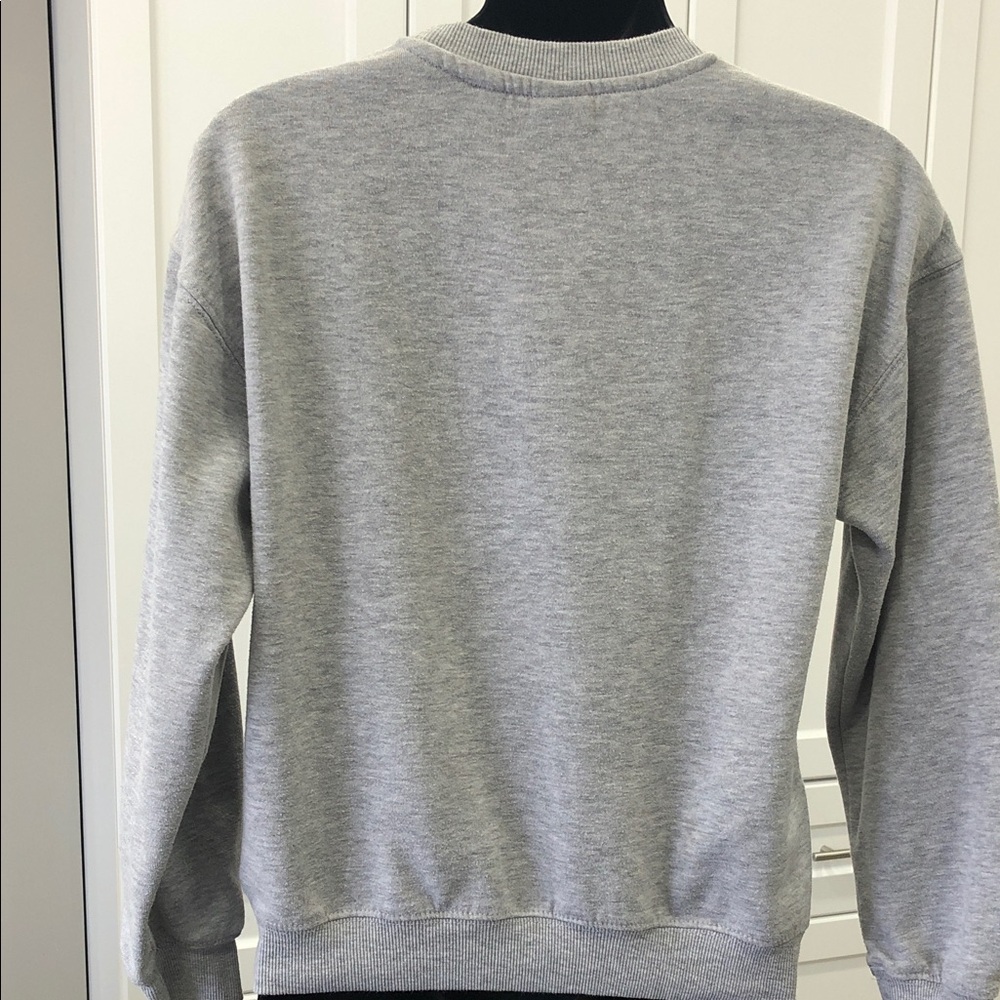 Disney Mickey Mouse Crewneck Sweatshirt – Heather Gray – YL  (14–16) - Picture 3 of 13